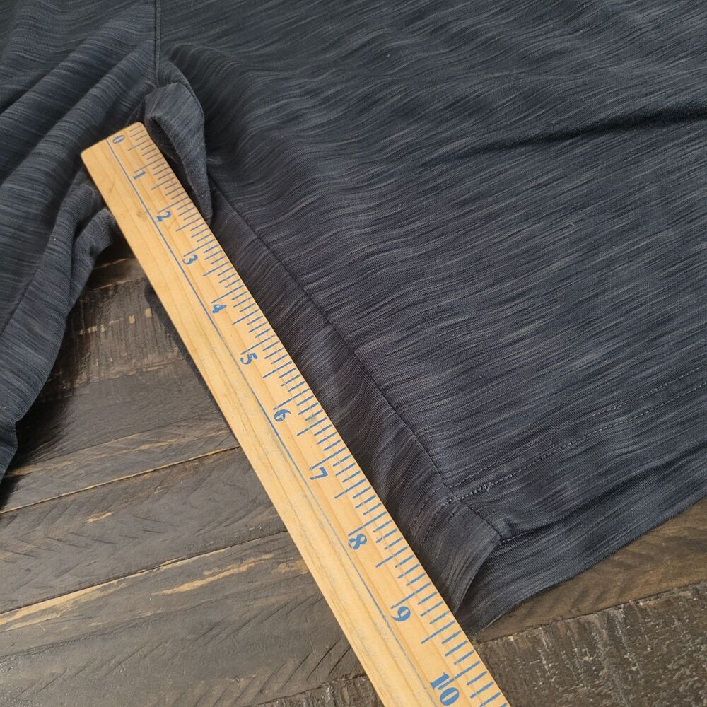 ASICS Men’s Medium Dark Gray Heather Athletic Shorts Zip Pocket - Picture 4 of 6